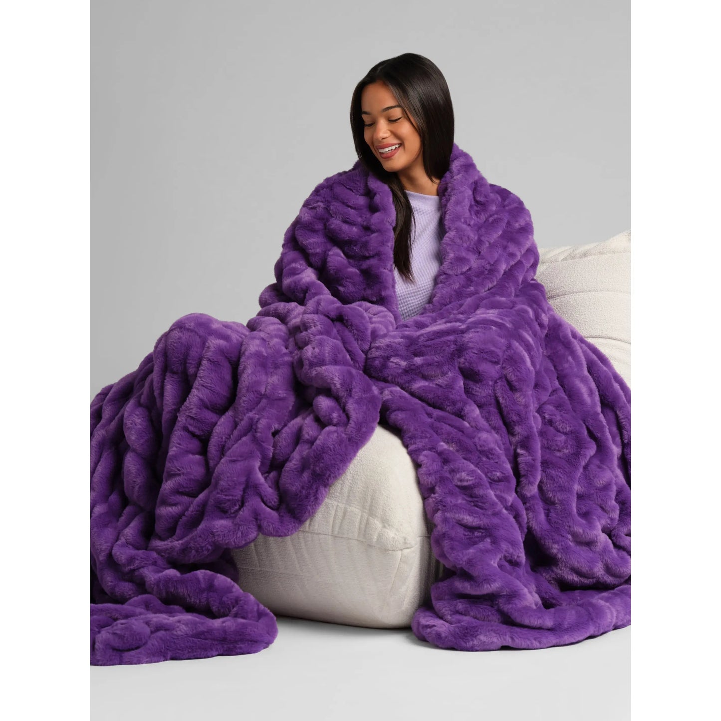 ☁️Dreamer Blanket – Ultra Soft Plush Weighted Blanket for Better Sleep & Relaxation