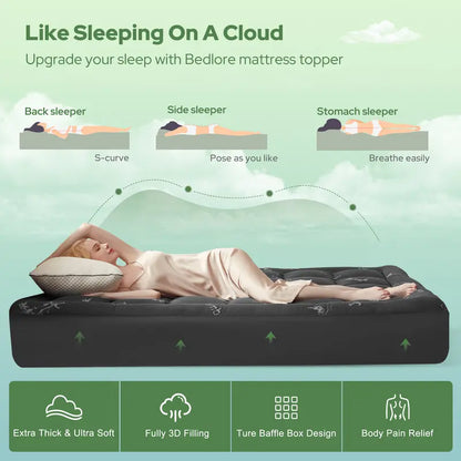 💤 Cooling Mattress Topper for Back Pain